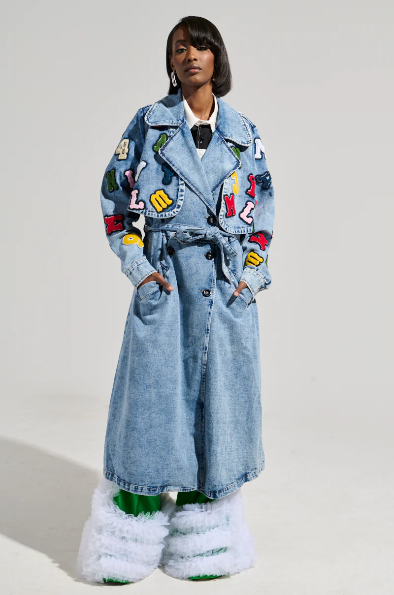 TAKE NOTES DENIM TRENCH - Image 2