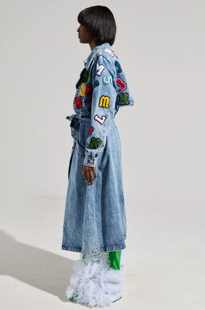 TAKE NOTES DENIM TRENCH - Image 5