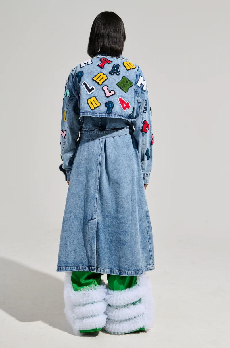 TAKE NOTES DENIM TRENCH - Image 6