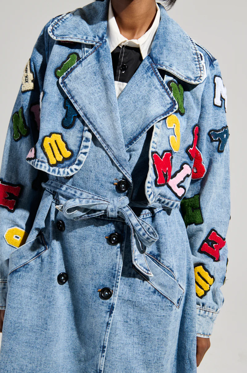 TAKE NOTES DENIM TRENCH - Image 7