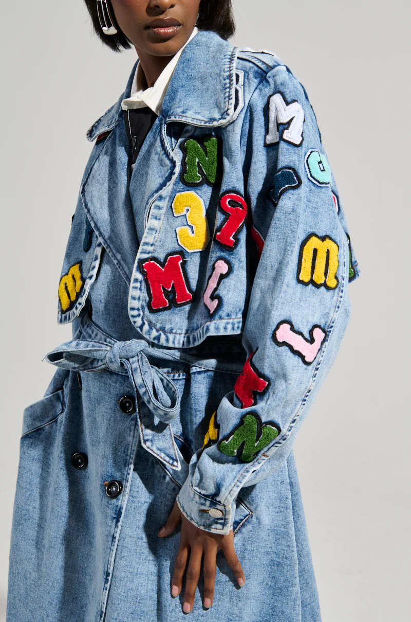 TAKE NOTES DENIM TRENCH - Image 8