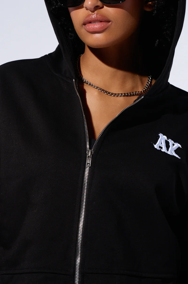 TAKE THE LONG WAY OVERSIZED ZIP UP HOODIE - Image 8
