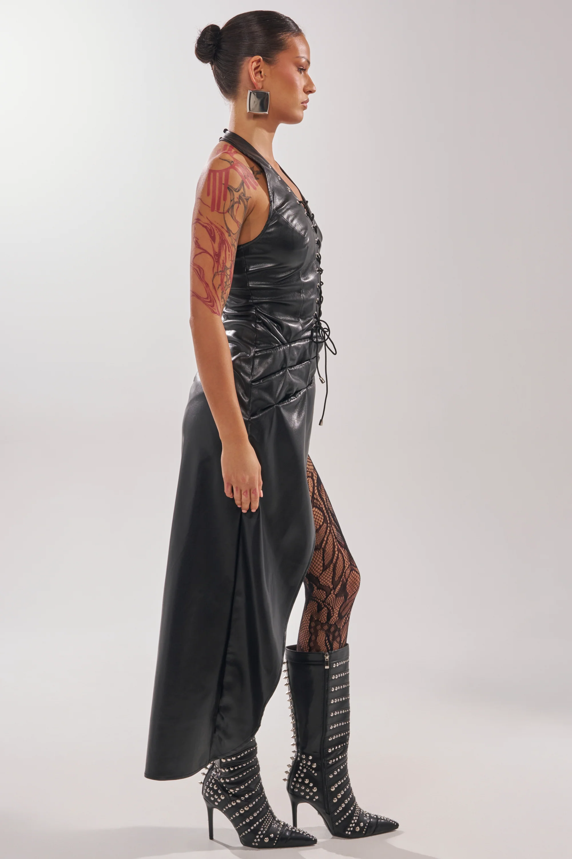 TALIA LACE UP DRAPE TOP - Image 4