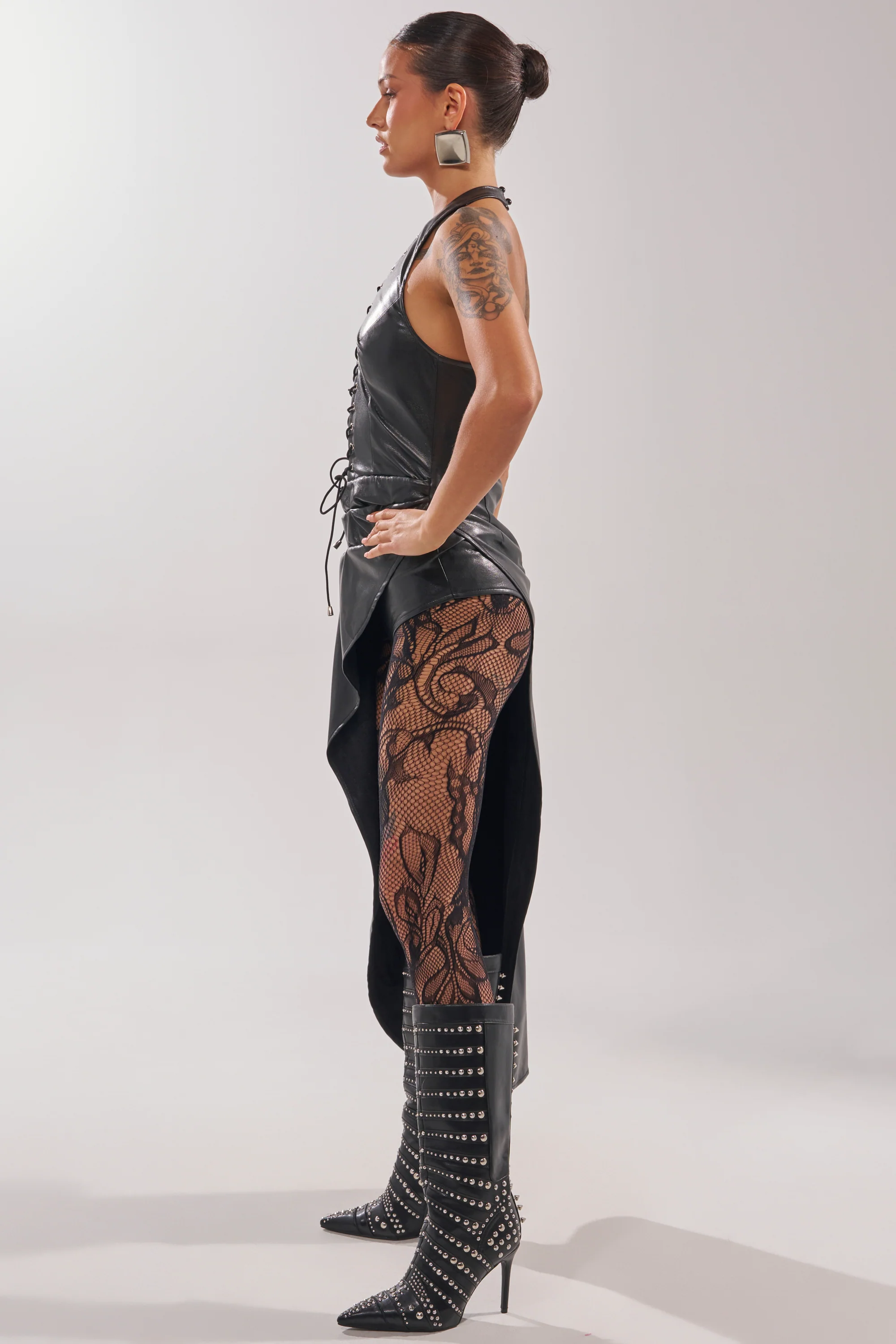 TALIA LACE UP DRAPE TOP - Image 5