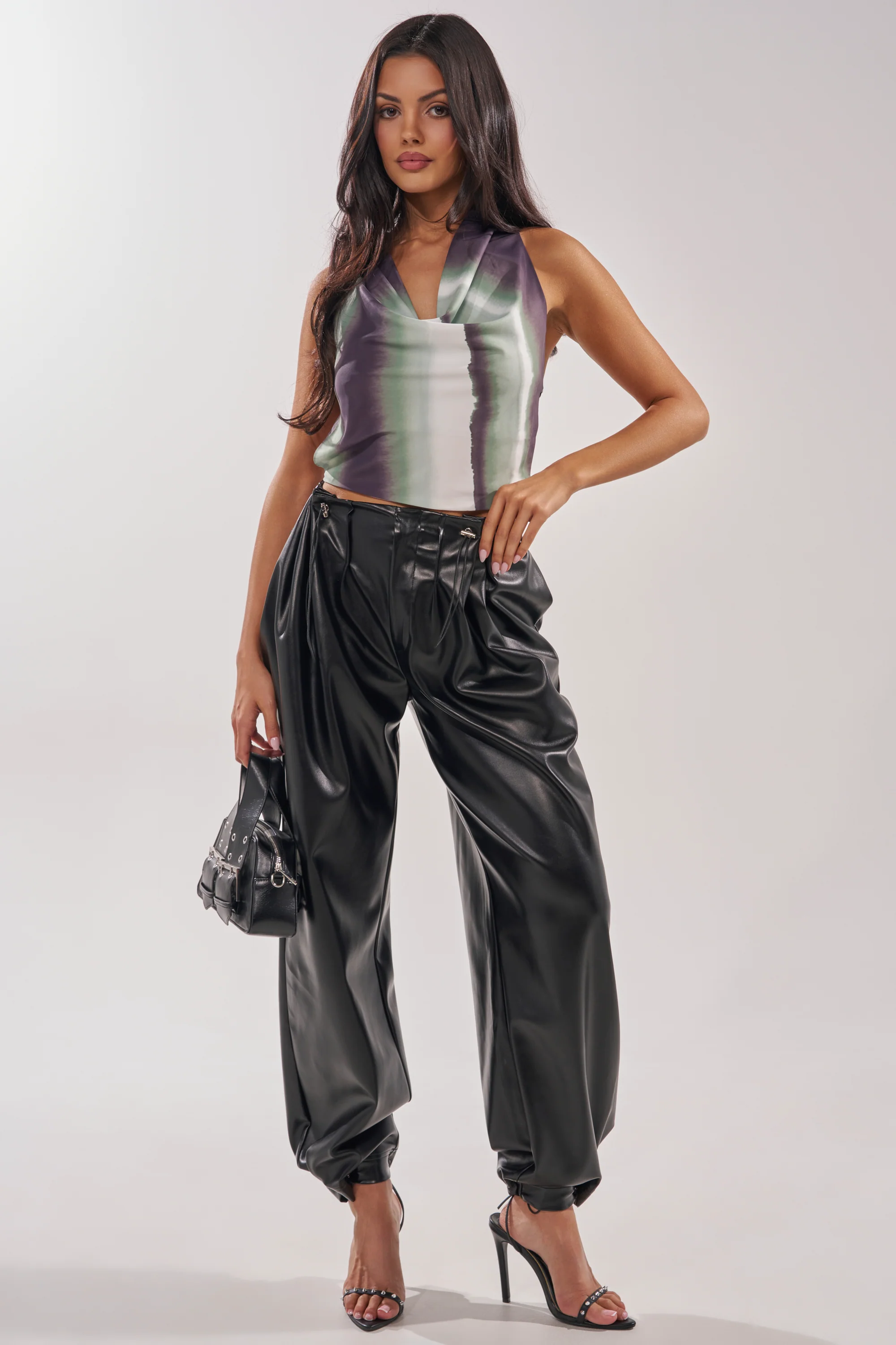 TALIA OPEN BACK COWL NECK TOP - Image 5