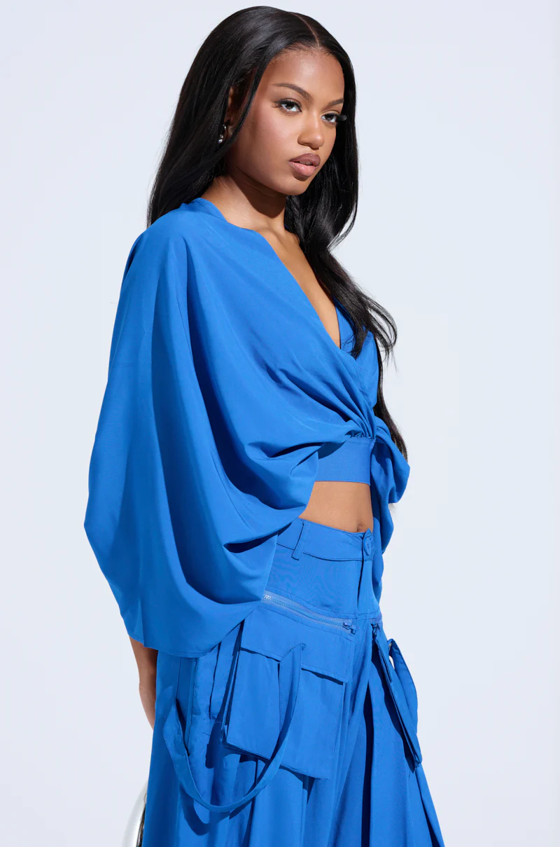 TALK ABOUT ME BLUE BLOUSE - Image 3