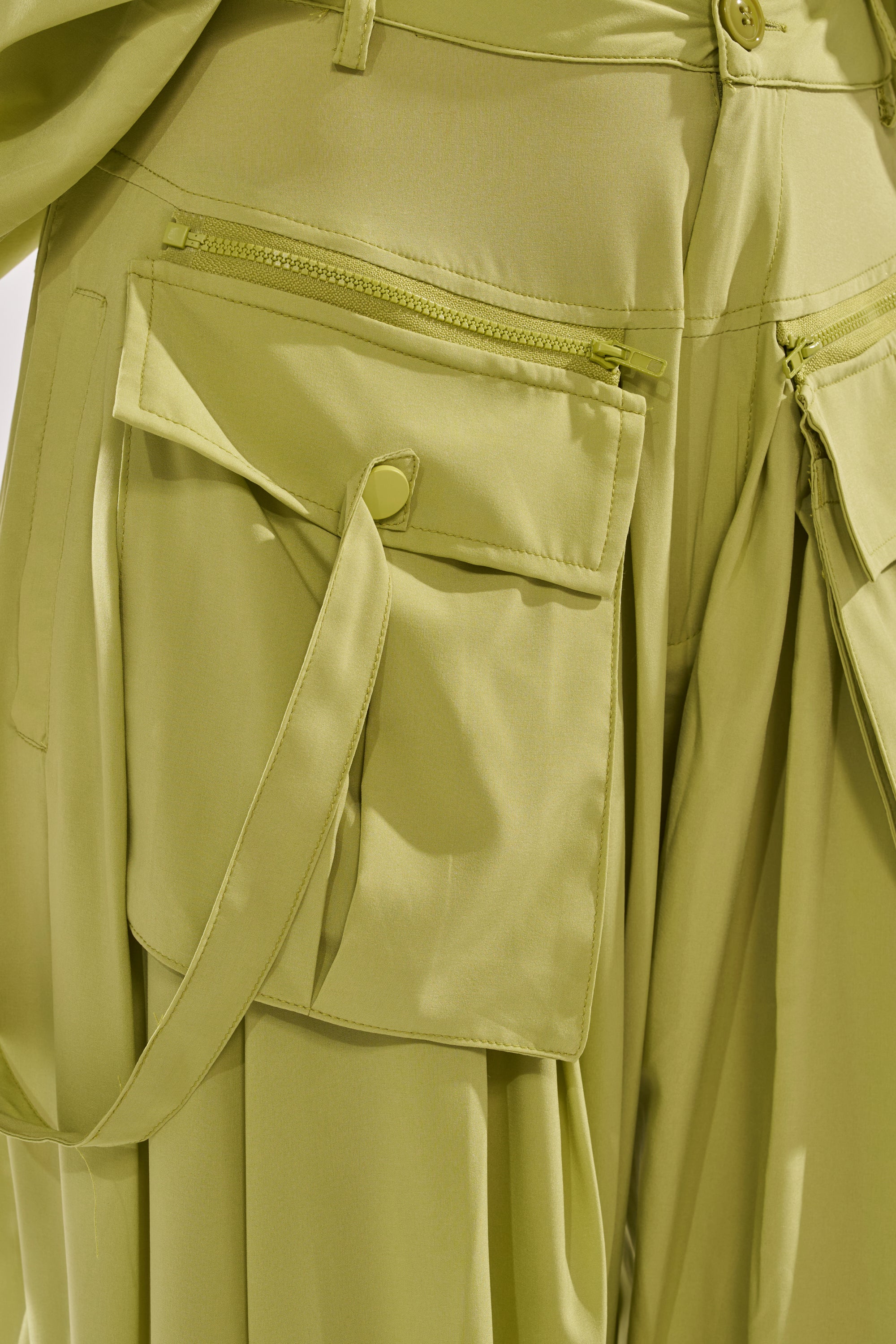 TALK ABOUT ME TROUSER IN CHARTREUSE - Image 8