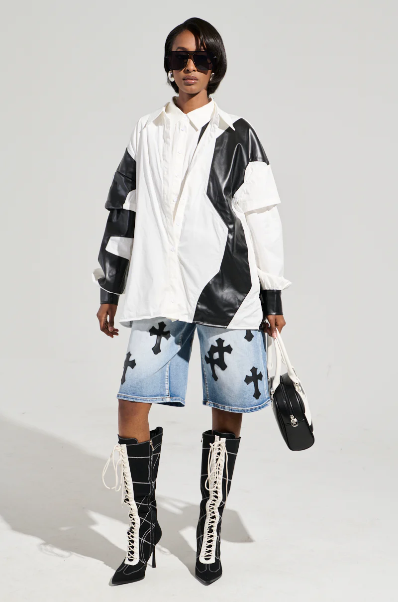 TALK LATER BUTTON DOWN TOP - Image 14