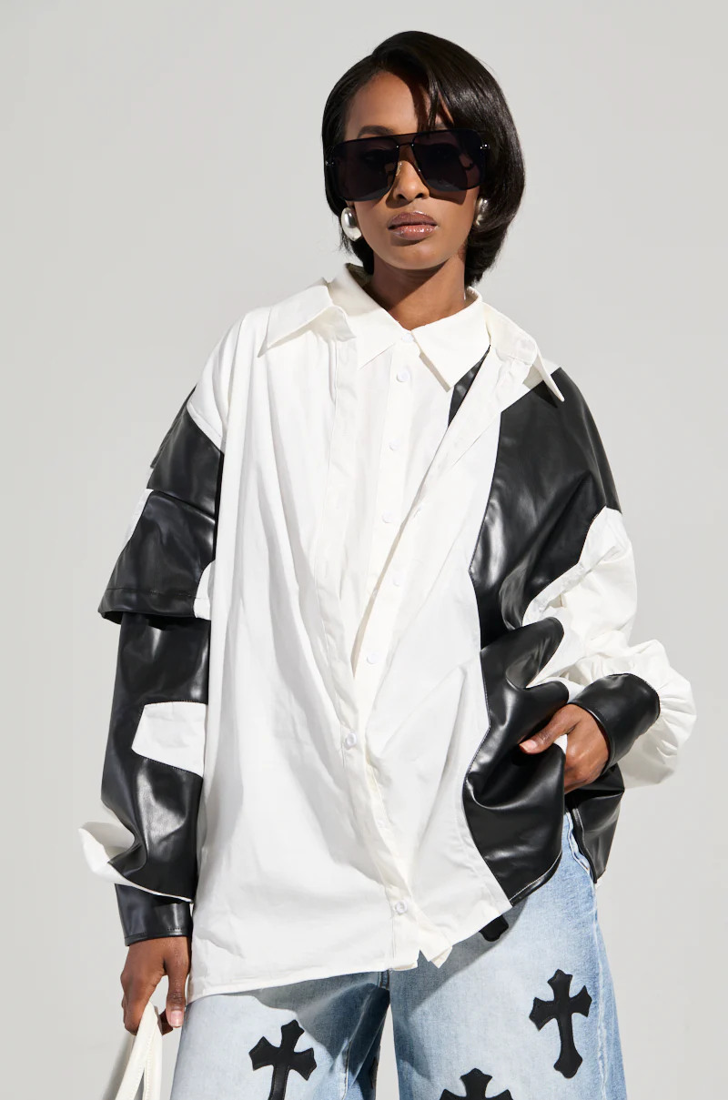 TALK LATER BUTTON DOWN TOP - Image 3