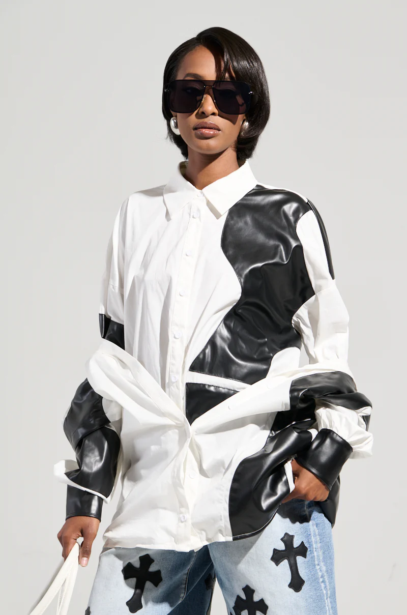 TALK LATER BUTTON DOWN TOP - Image 4