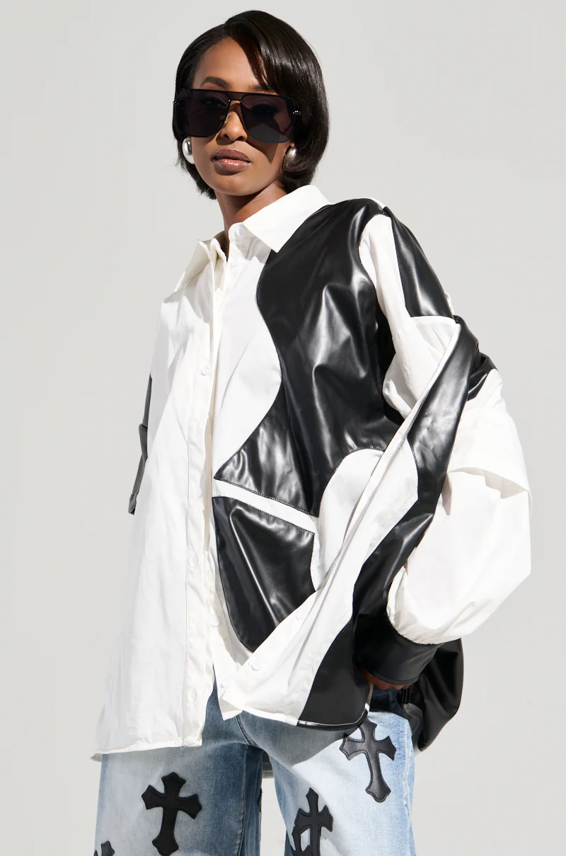 TALK LATER BUTTON DOWN TOP - Image 5