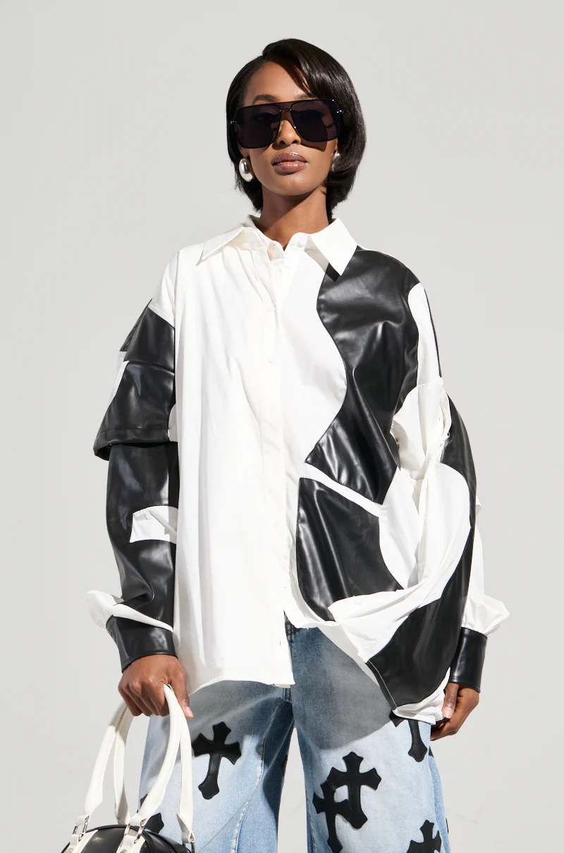 TALK LATER BUTTON DOWN TOP - Image 6