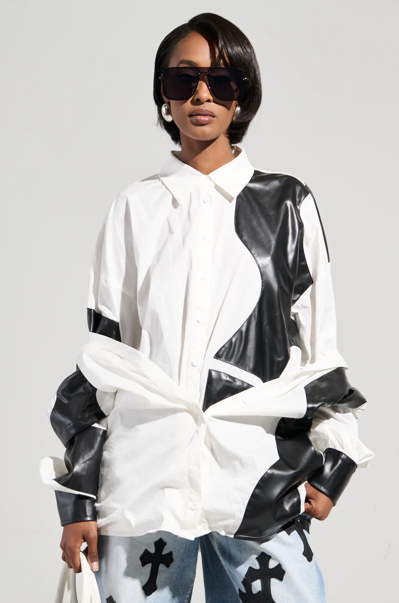 TALK LATER BUTTON DOWN TOP - Image 7