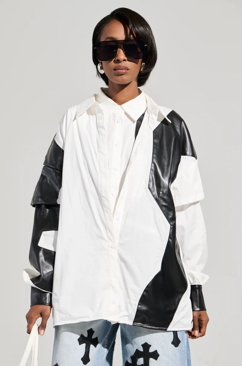 TALK LATER BUTTON DOWN TOP - Image 8