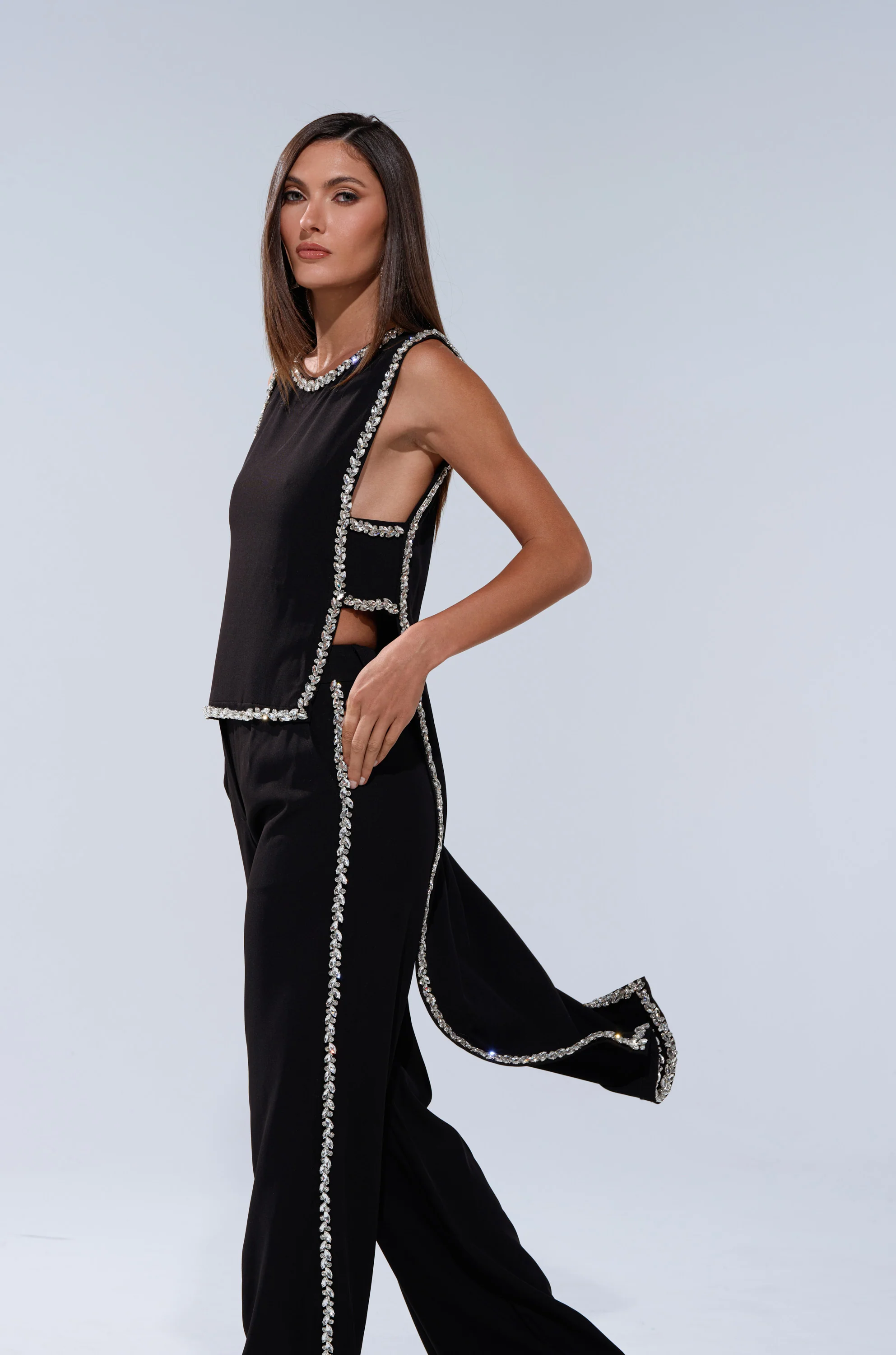 TALK TO ME BABY BLOUSE WITH RHINESTONE - Image 6