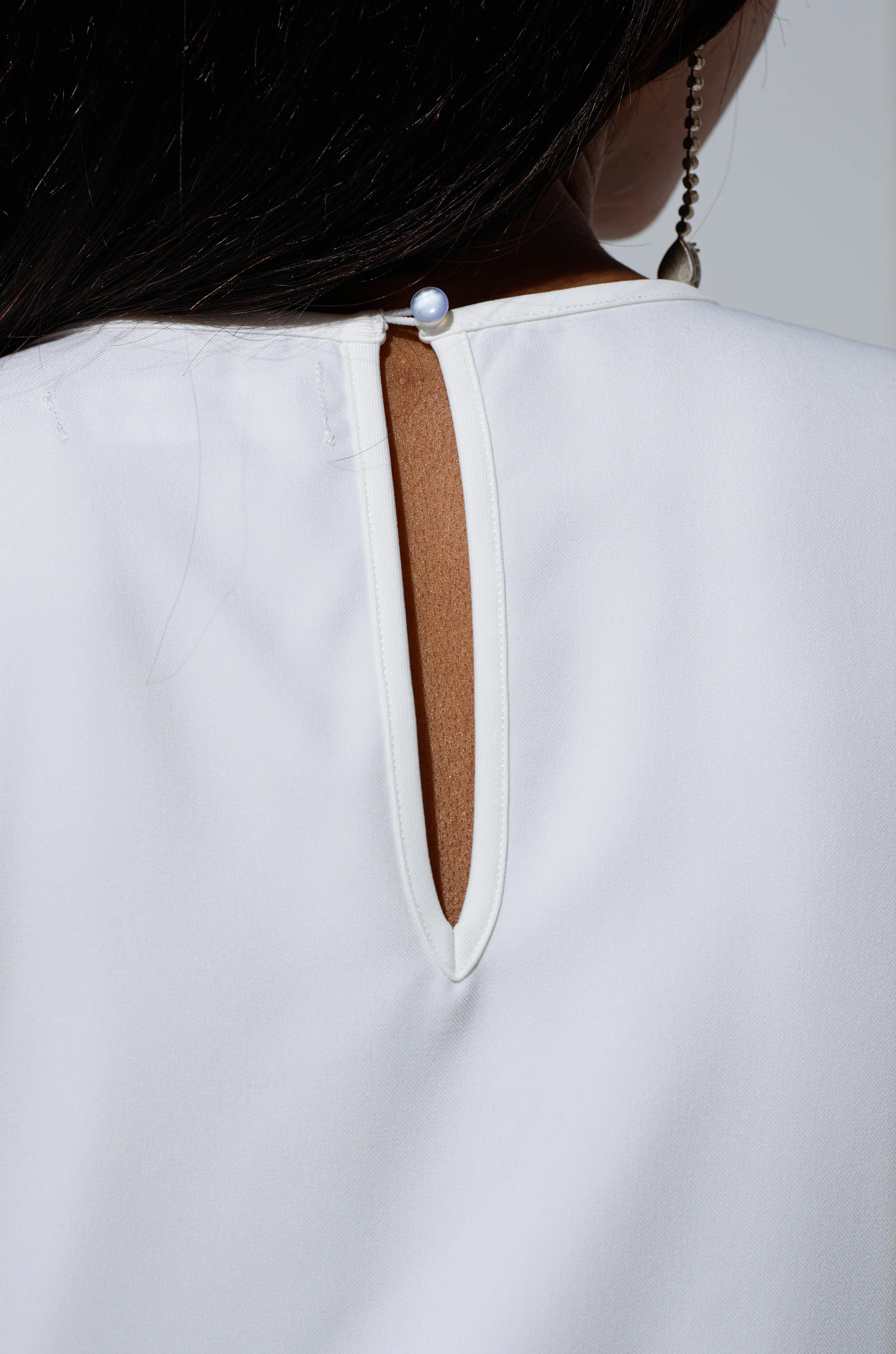 TALK TO ME BABY BLOUSE WITH RHINESTONE IN WHITE - Image 7