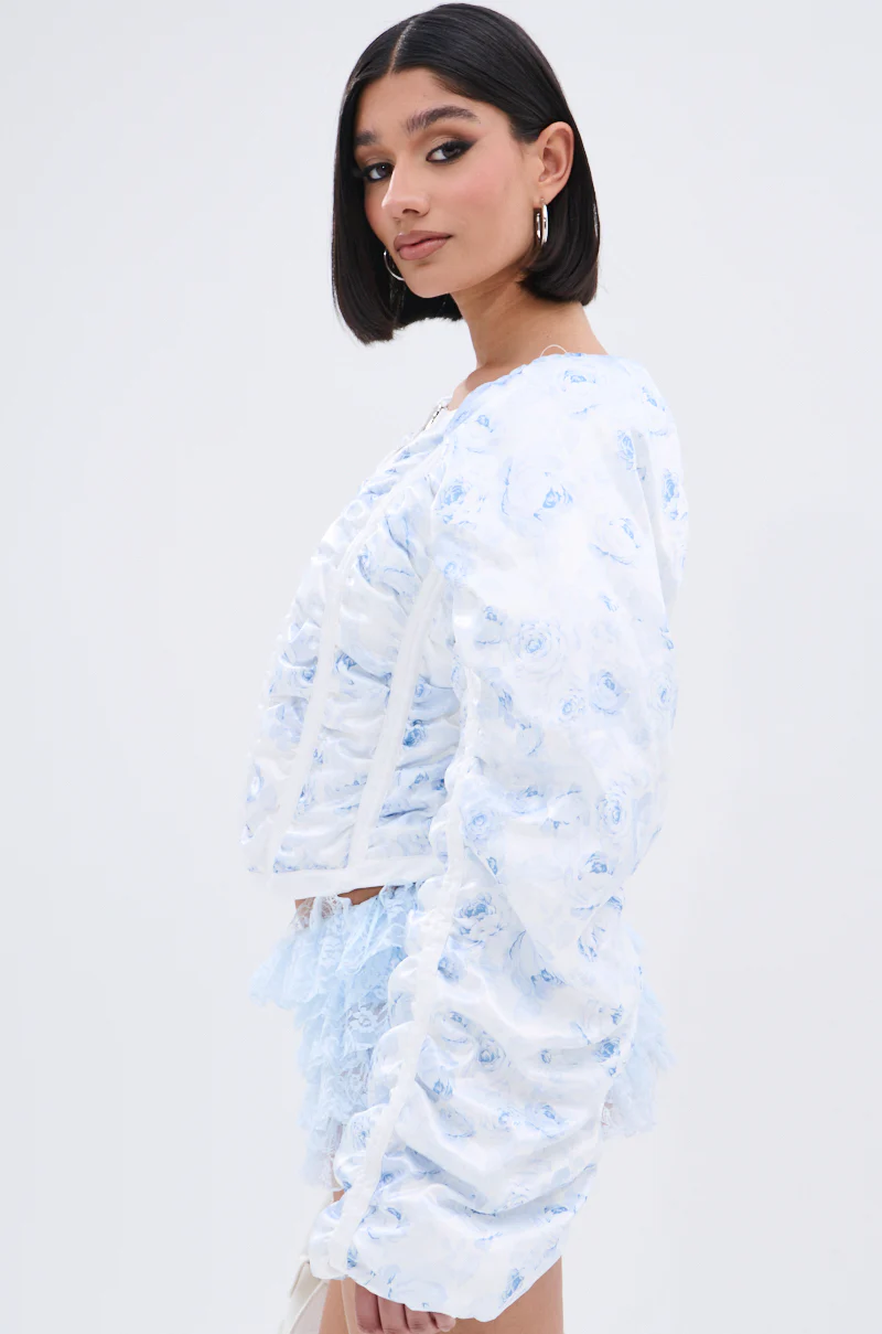 TALK TO ME NICE CORSETED JACKET IN WHITE - Image 4