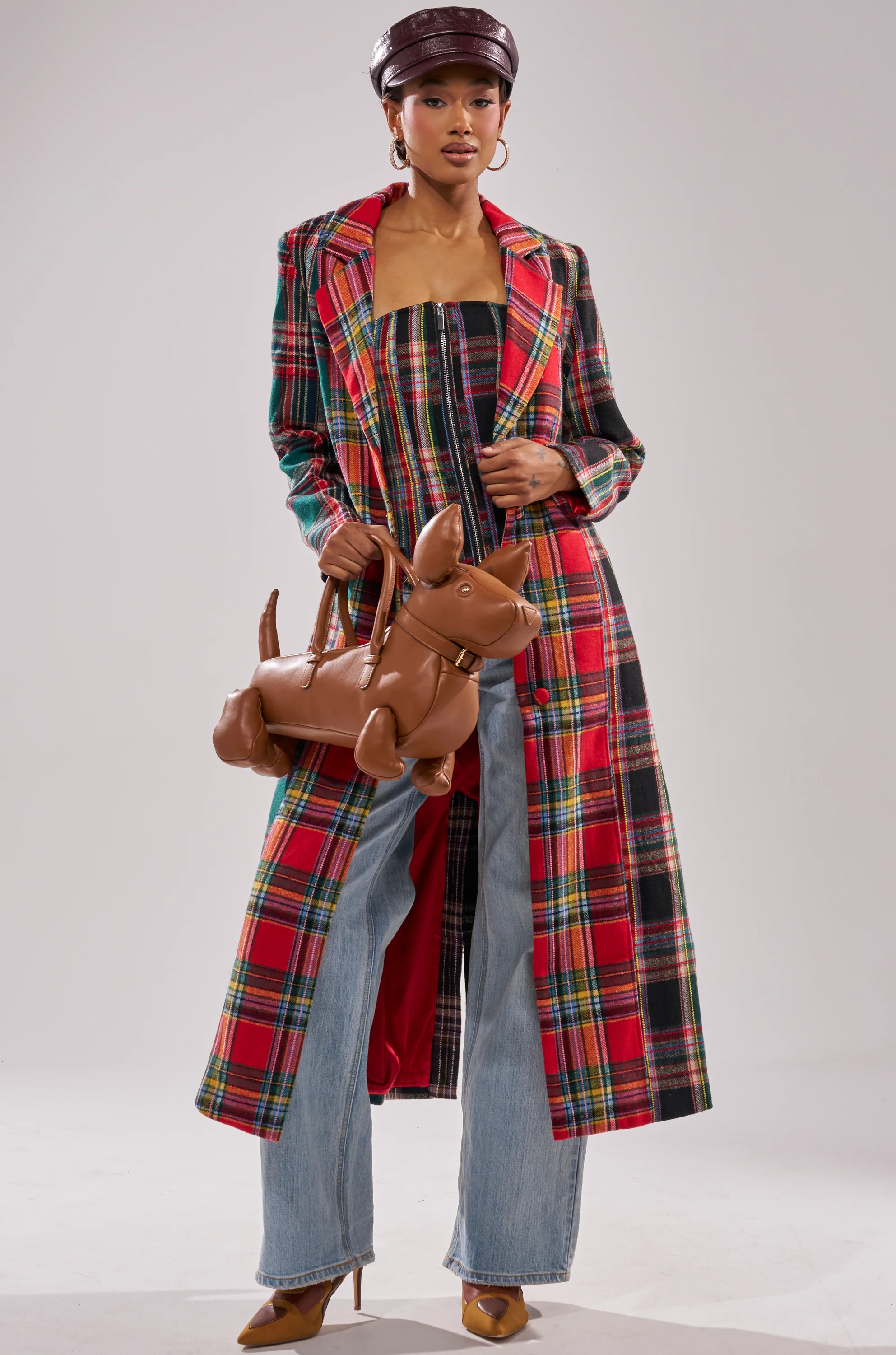 TALK TO ME NICE PATCHWORK TRENCH - Image 5