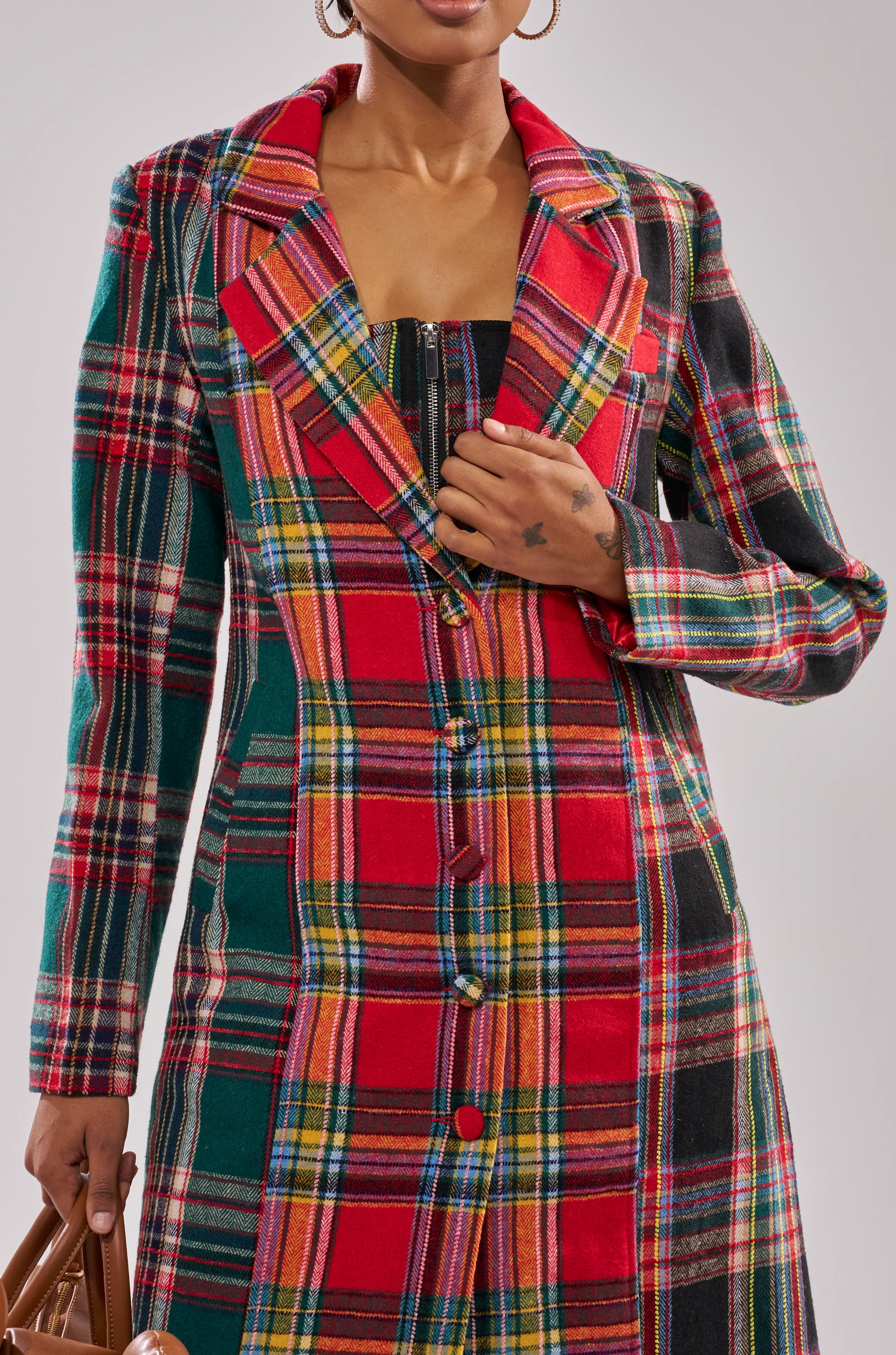 TALK TO ME NICE PATCHWORK TRENCH - Image 7