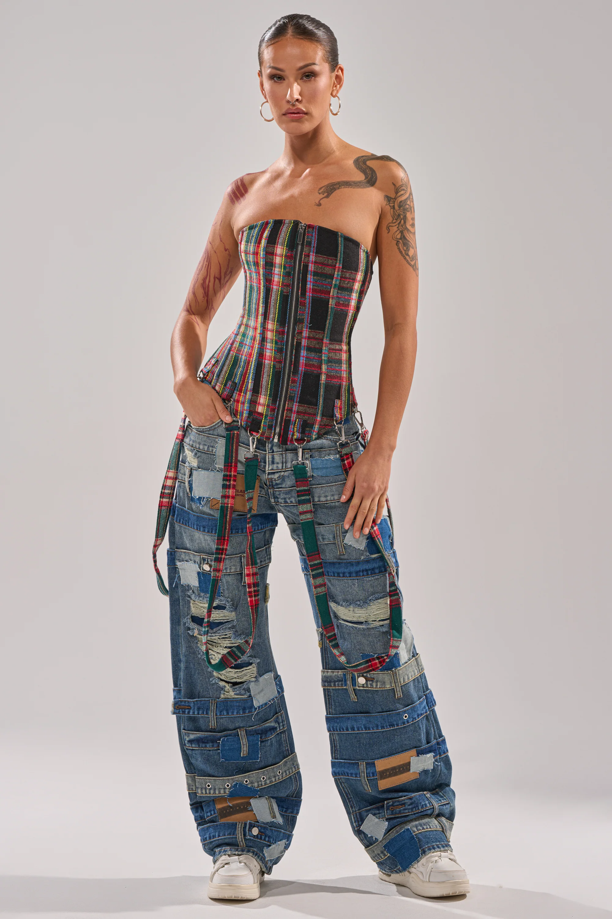 TALK TO ME NICE PLAID CORSET - Image 6