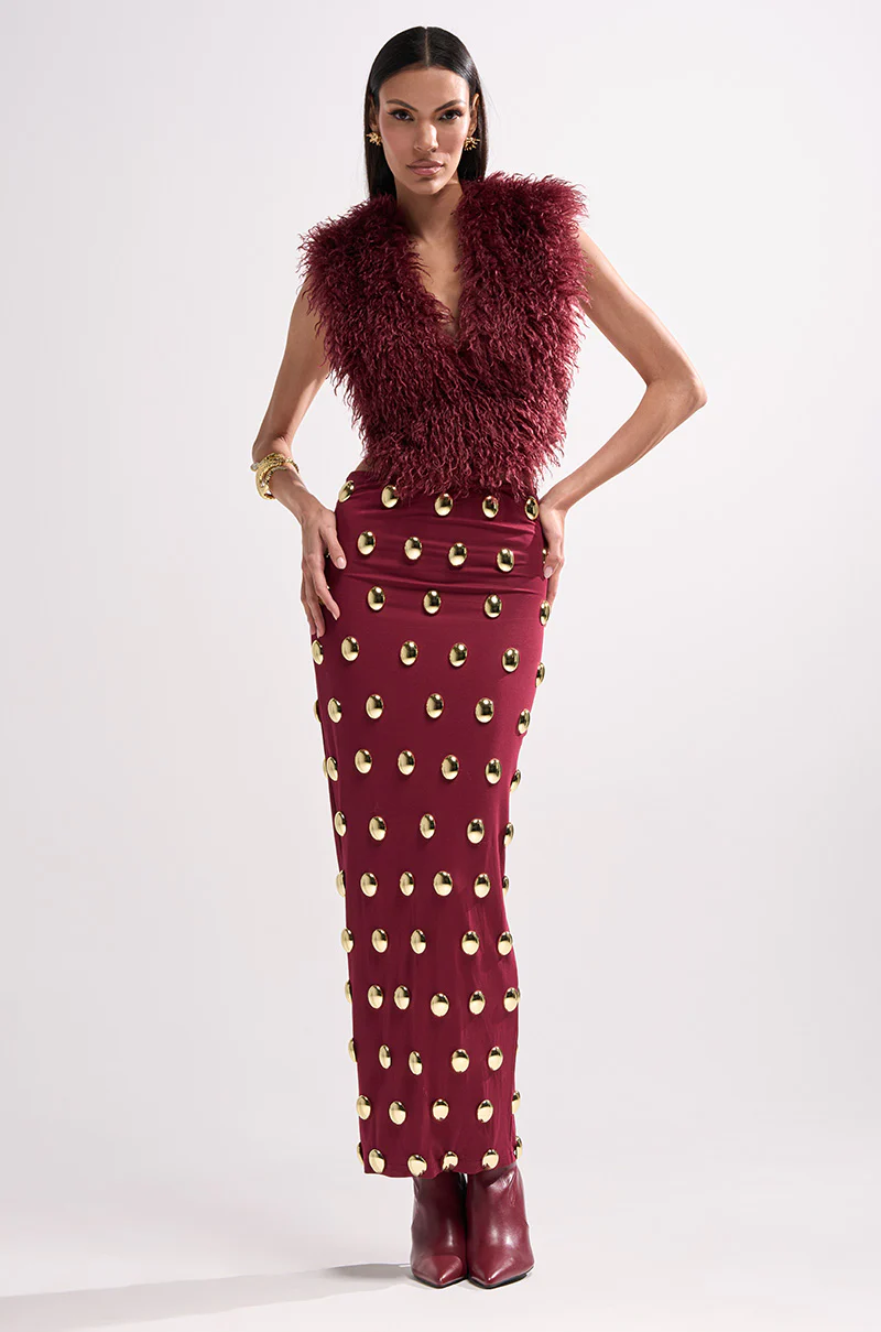 TARA FAUX FUR HALTER TOP - Image 2
