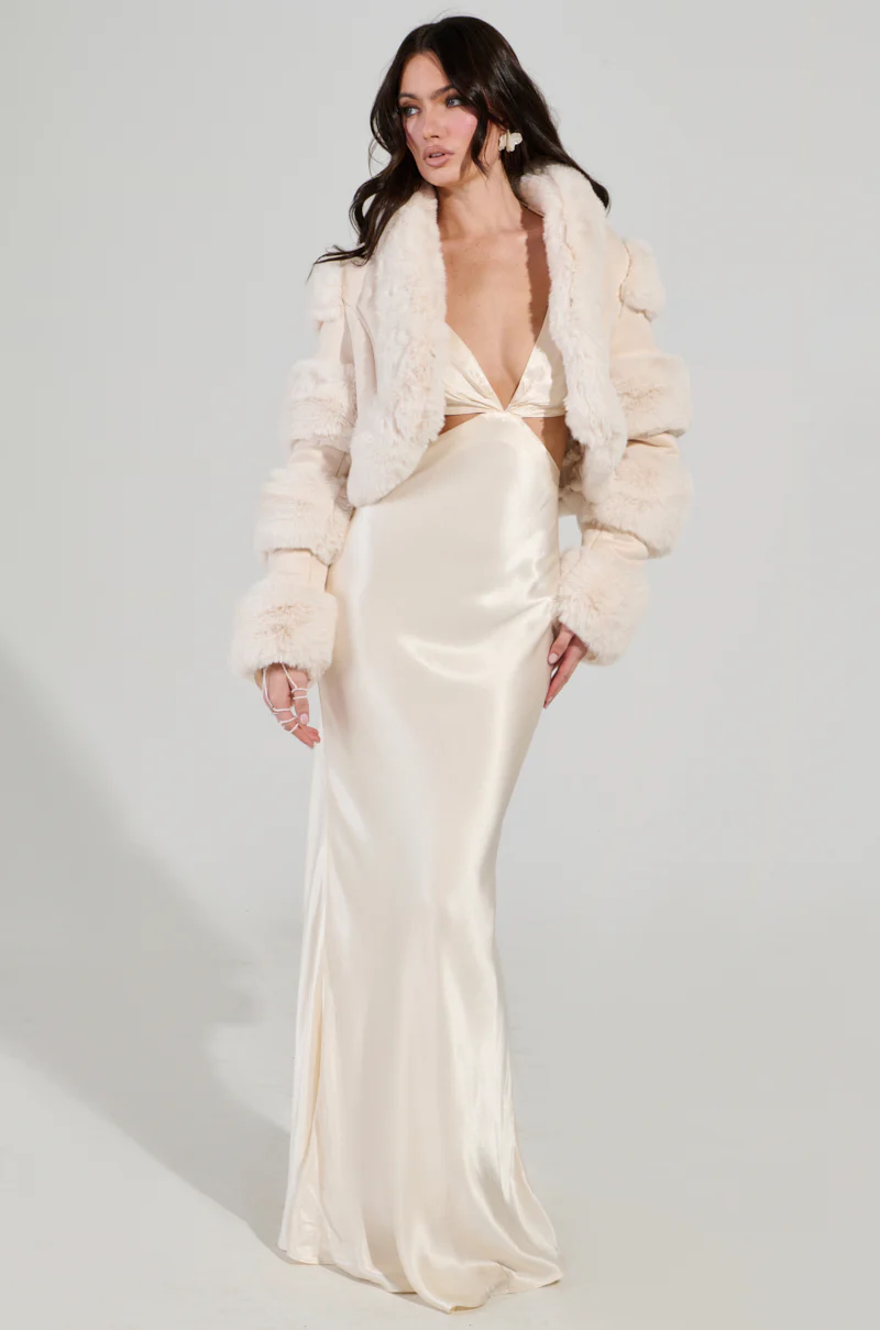 TAYLOR SATIN MAXI DRESS - Image 5