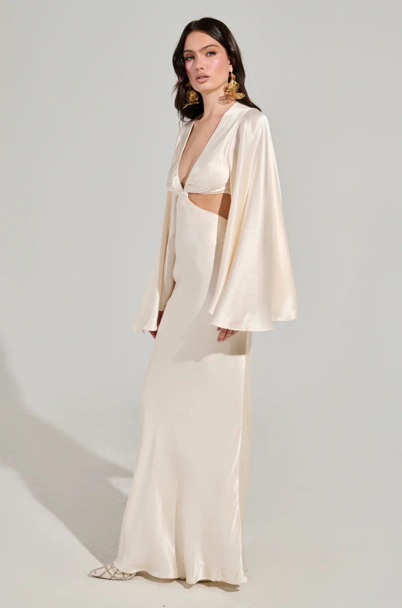TAYLOR SATIN MAXI DRESS - Image 6