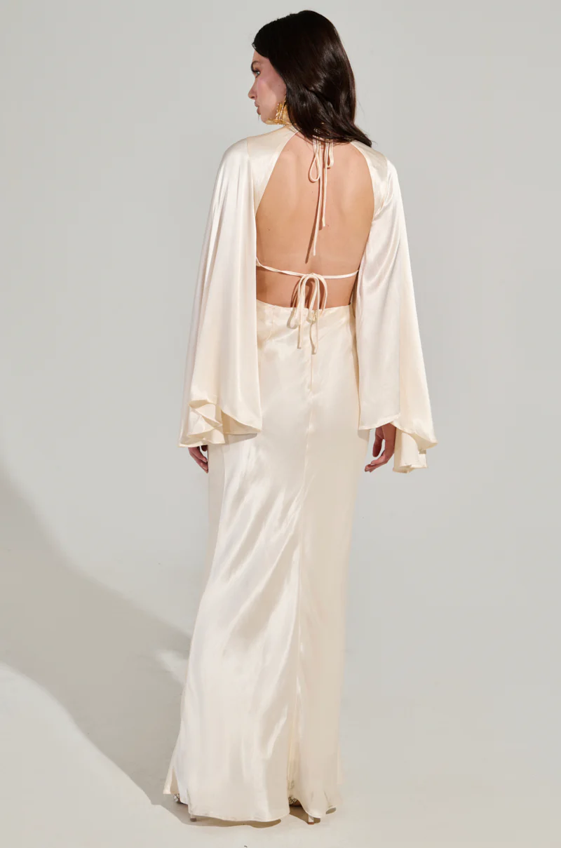 TAYLOR SATIN MAXI DRESS - Image 7