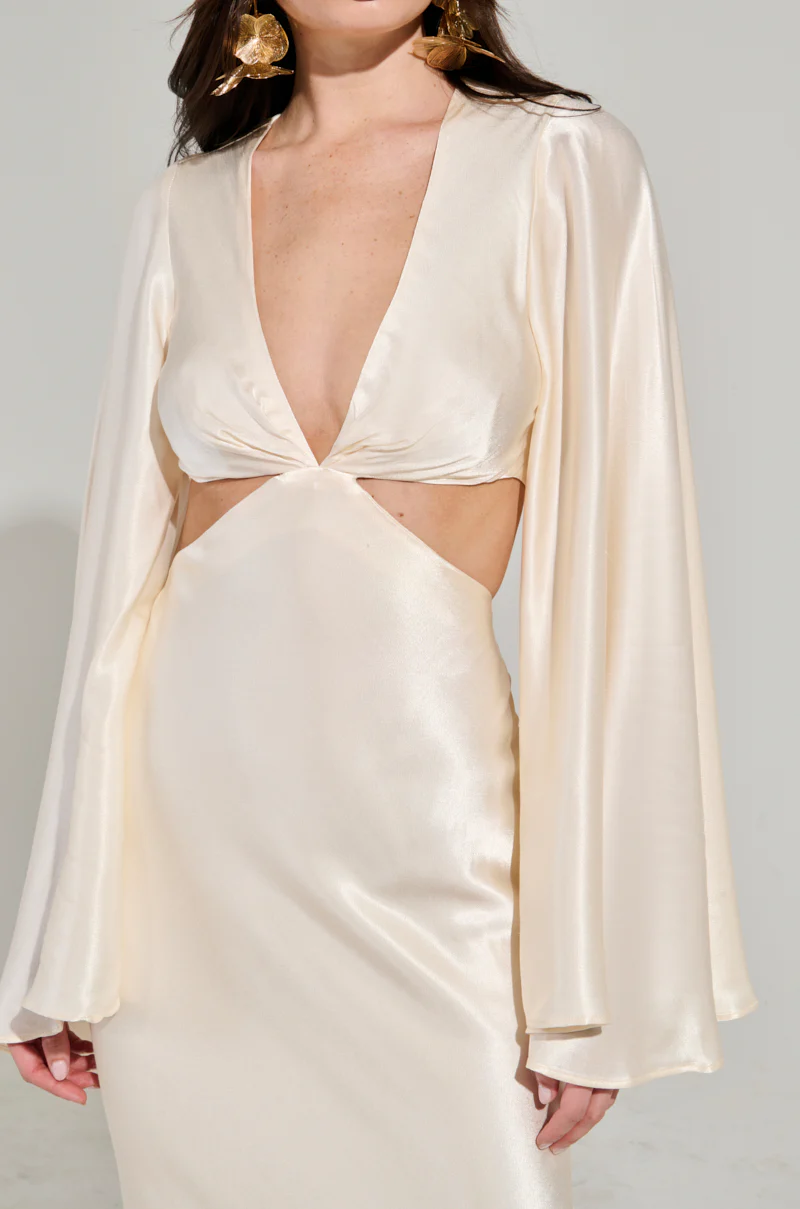TAYLOR SATIN MAXI DRESS - Image 8