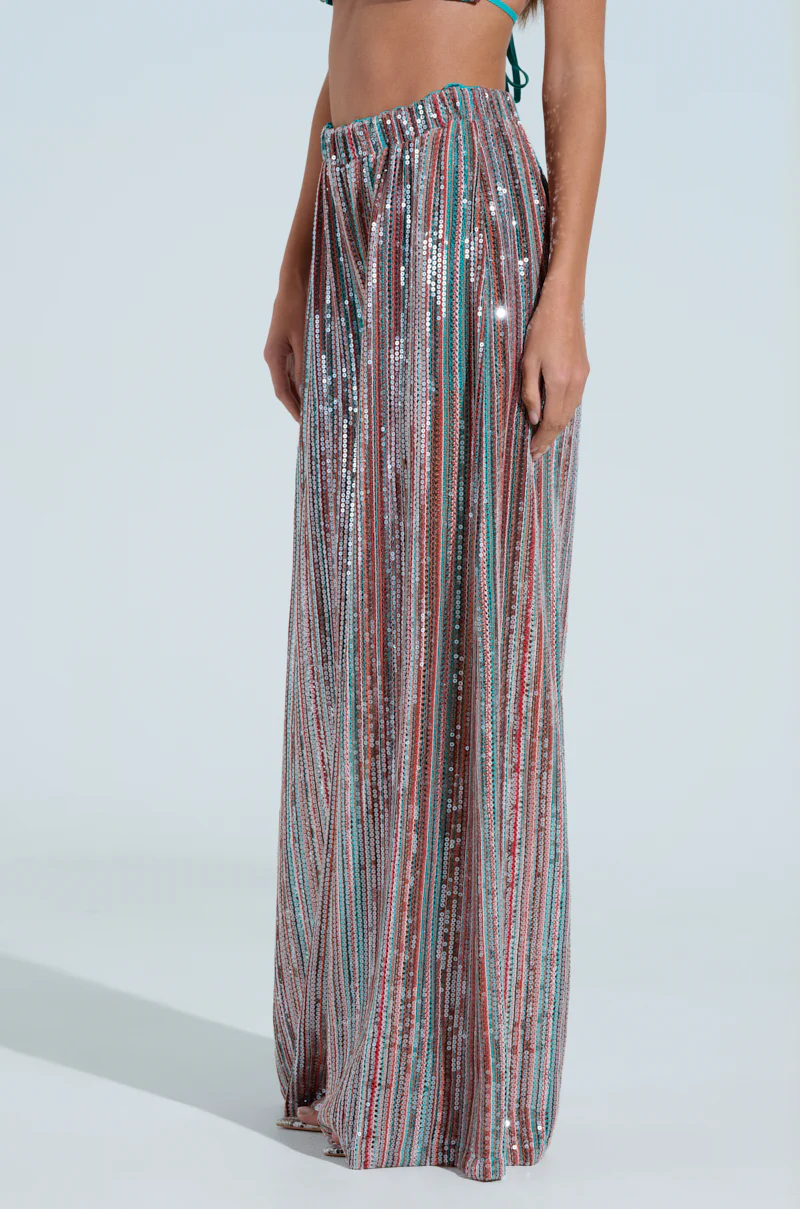 TAYLOR SEQUIN WIDE LEG PANTS - Image 3