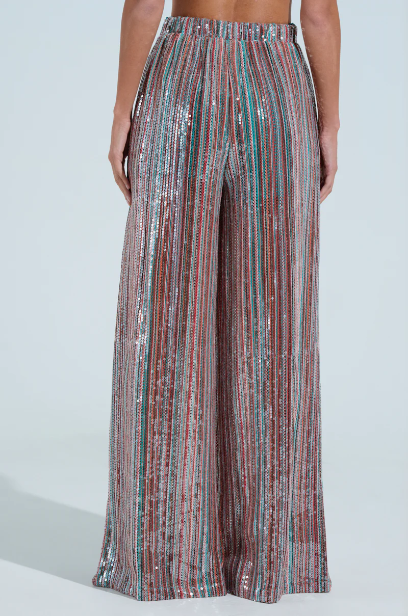 TAYLOR SEQUIN WIDE LEG PANTS - Image 4