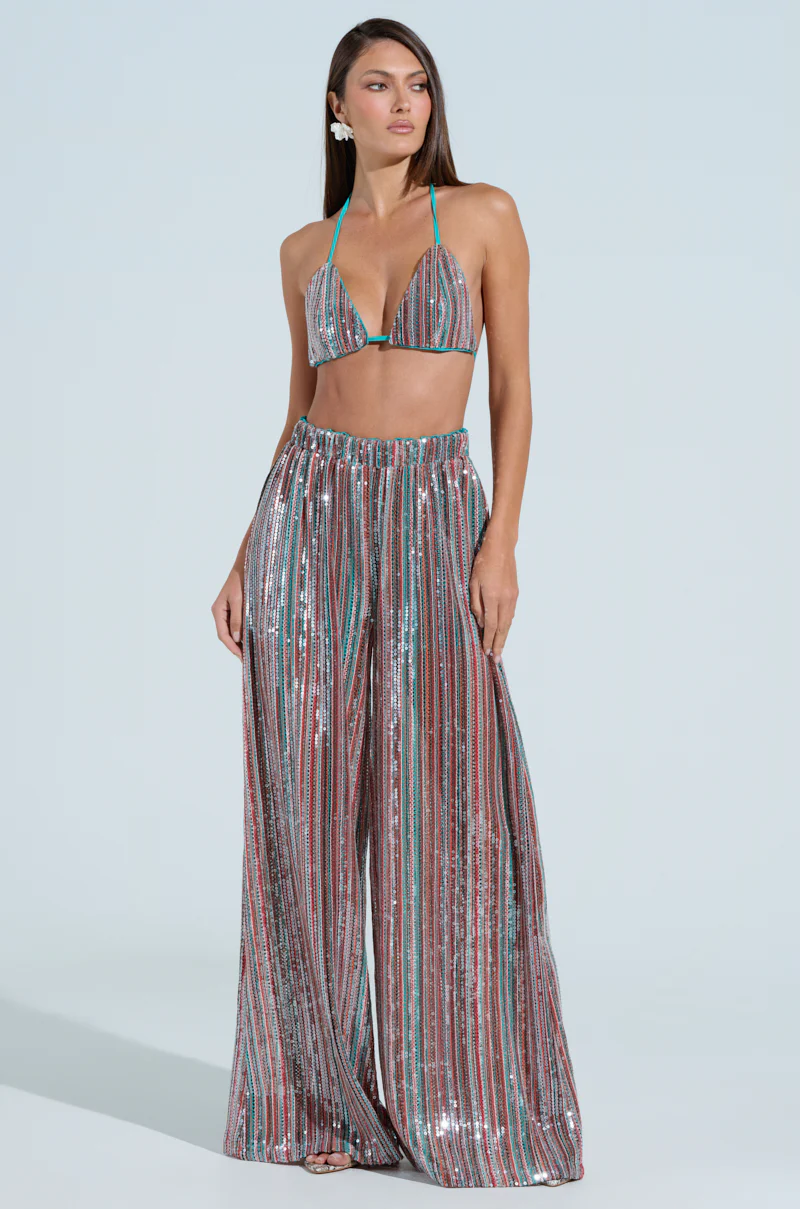 TAYLOR SEQUIN WIDE LEG PANTS - Image 7