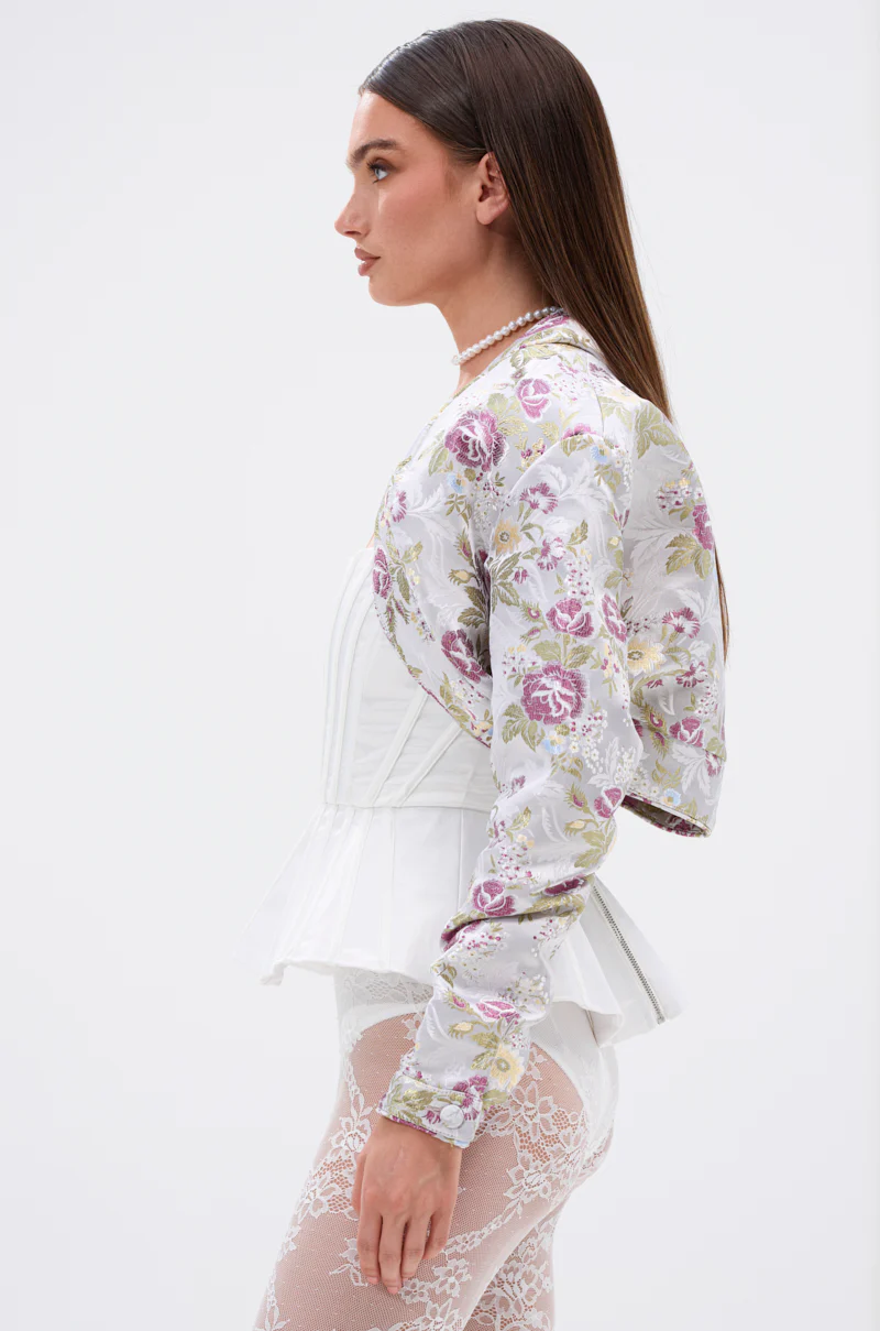 TEA FOR TWO BROCADE SHRUG - Image 2