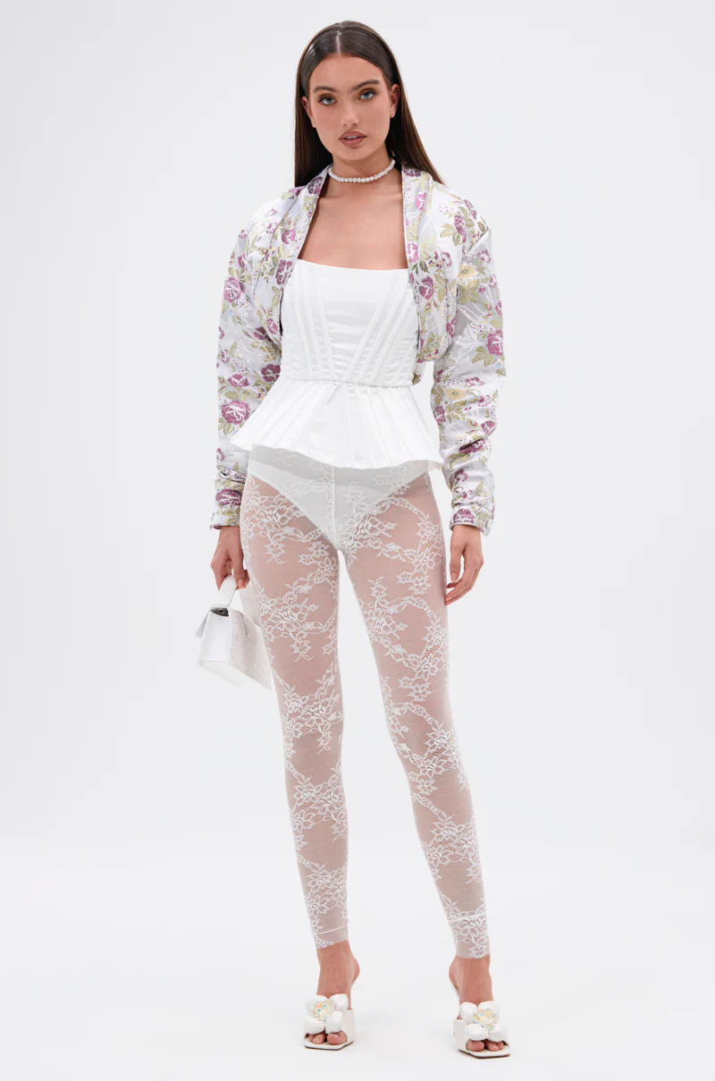 TEA FOR TWO BROCADE SHRUG - Image 4