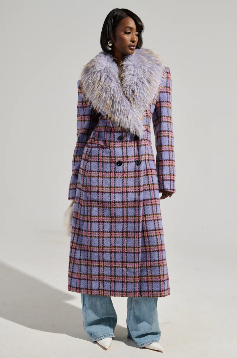 TEA FOR TWO FUR TRIM TRENCH - Image 2