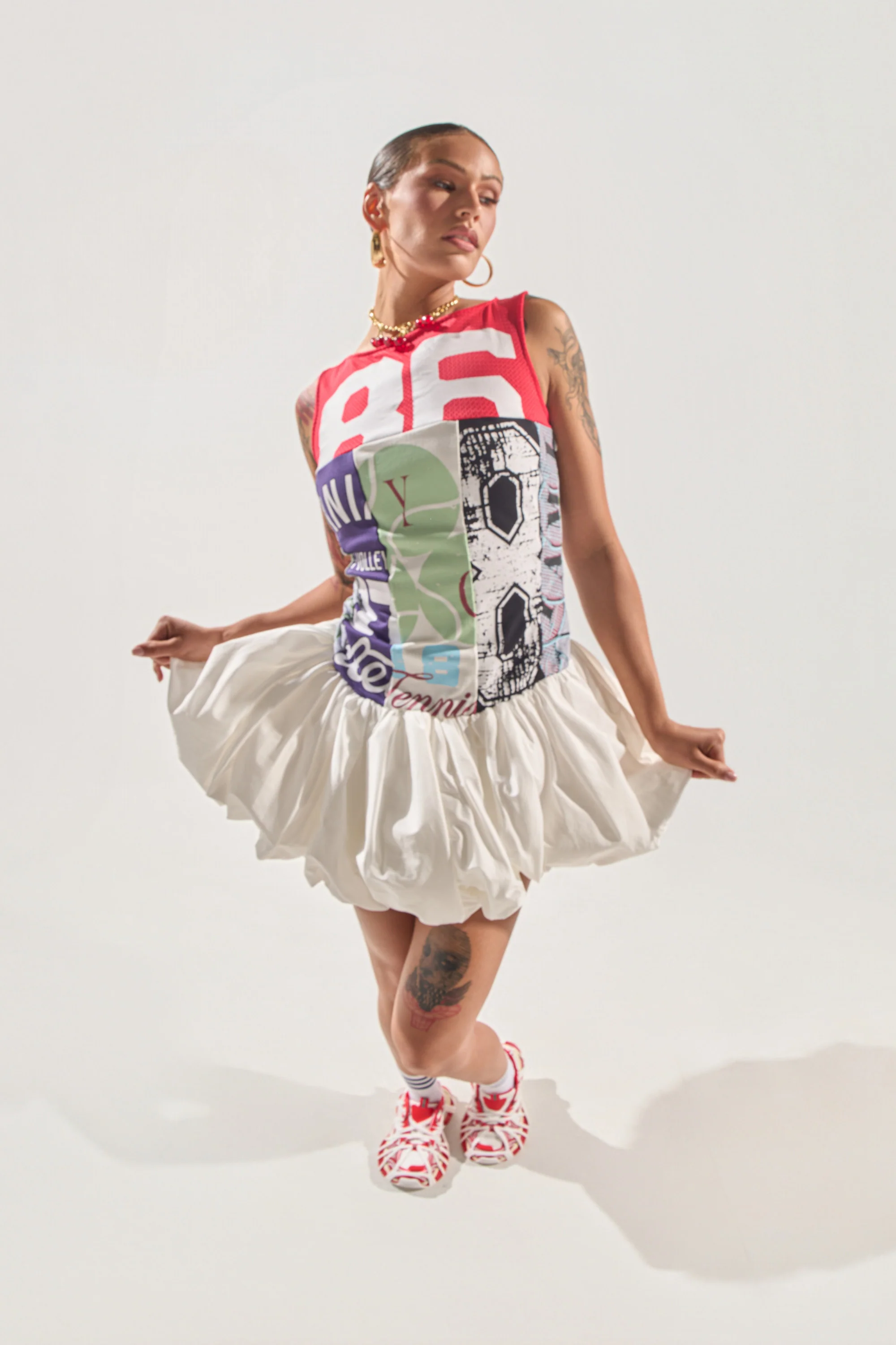 TEAM SPIRIT BUBBLE MINI DRESS - Image 3