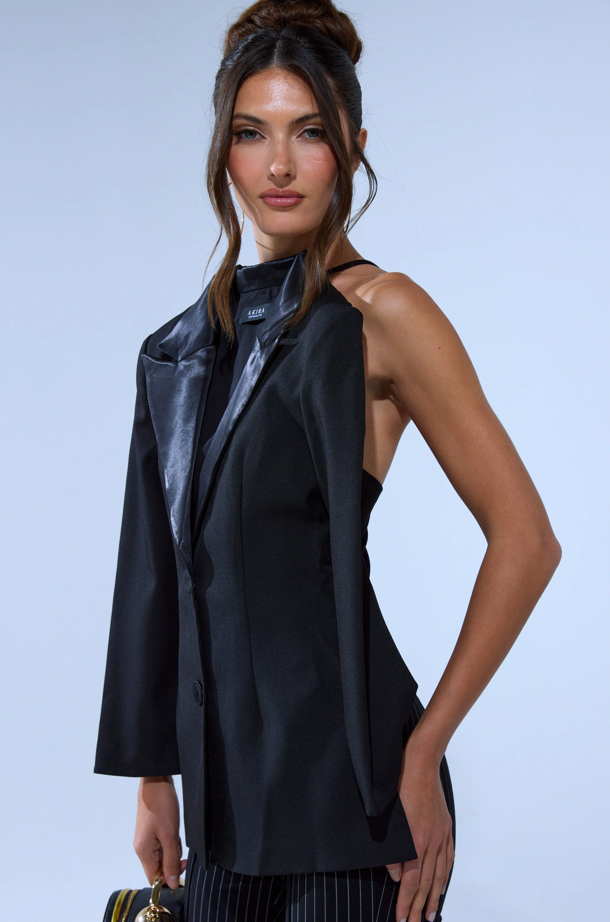 TELL ME ABOUT IT BUTTON DOWN BLAZER BLOUSE - Image 3