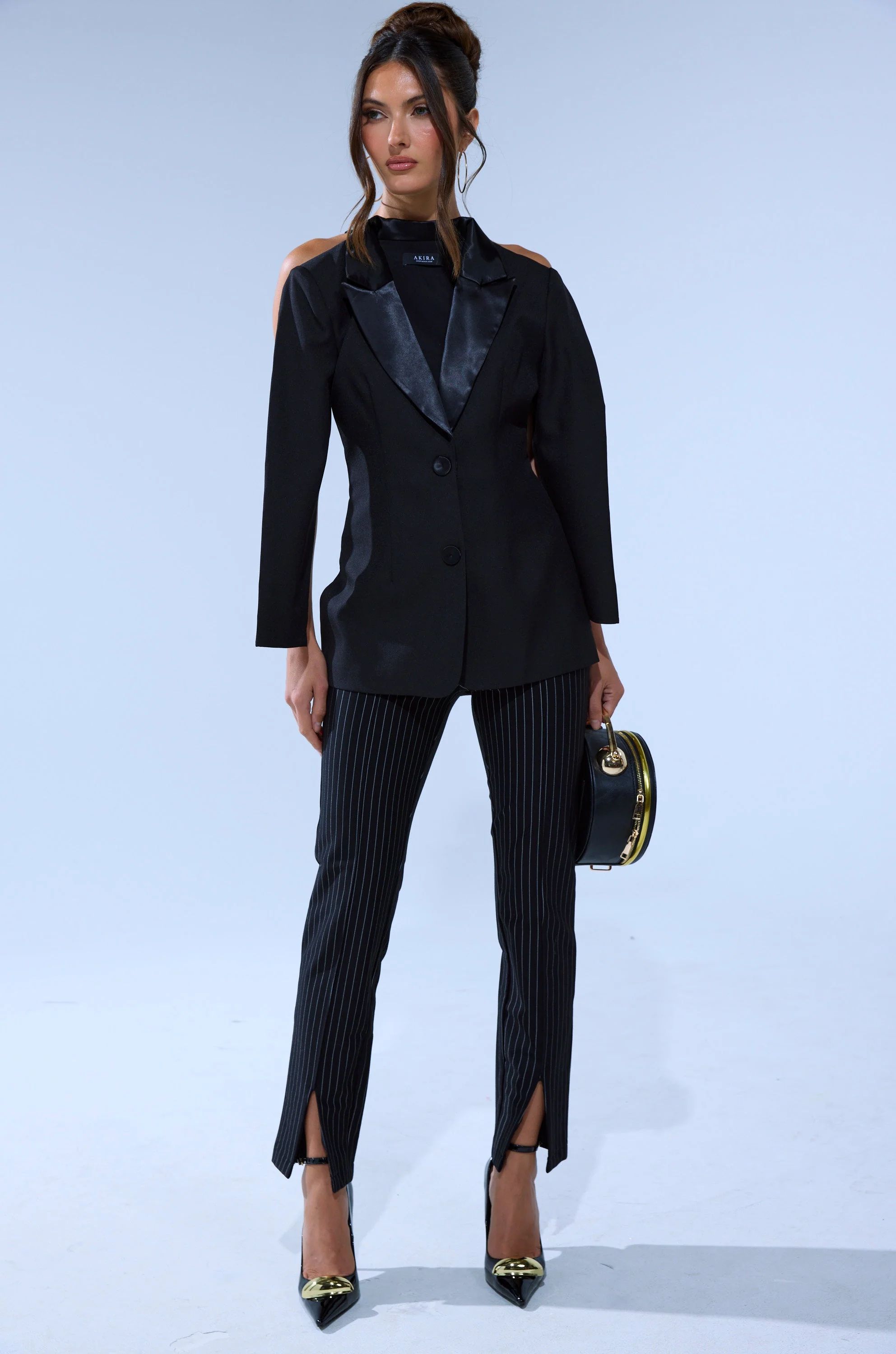 TELL ME ABOUT IT BUTTON DOWN BLAZER BLOUSE - Image 8