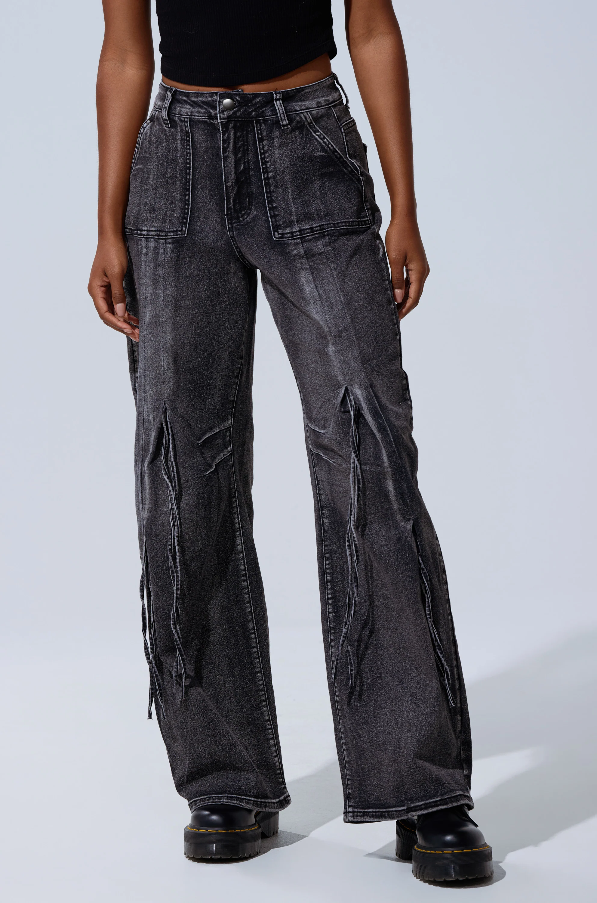 TELL ME ABOUT IT TIE UP DENIM - Image 2