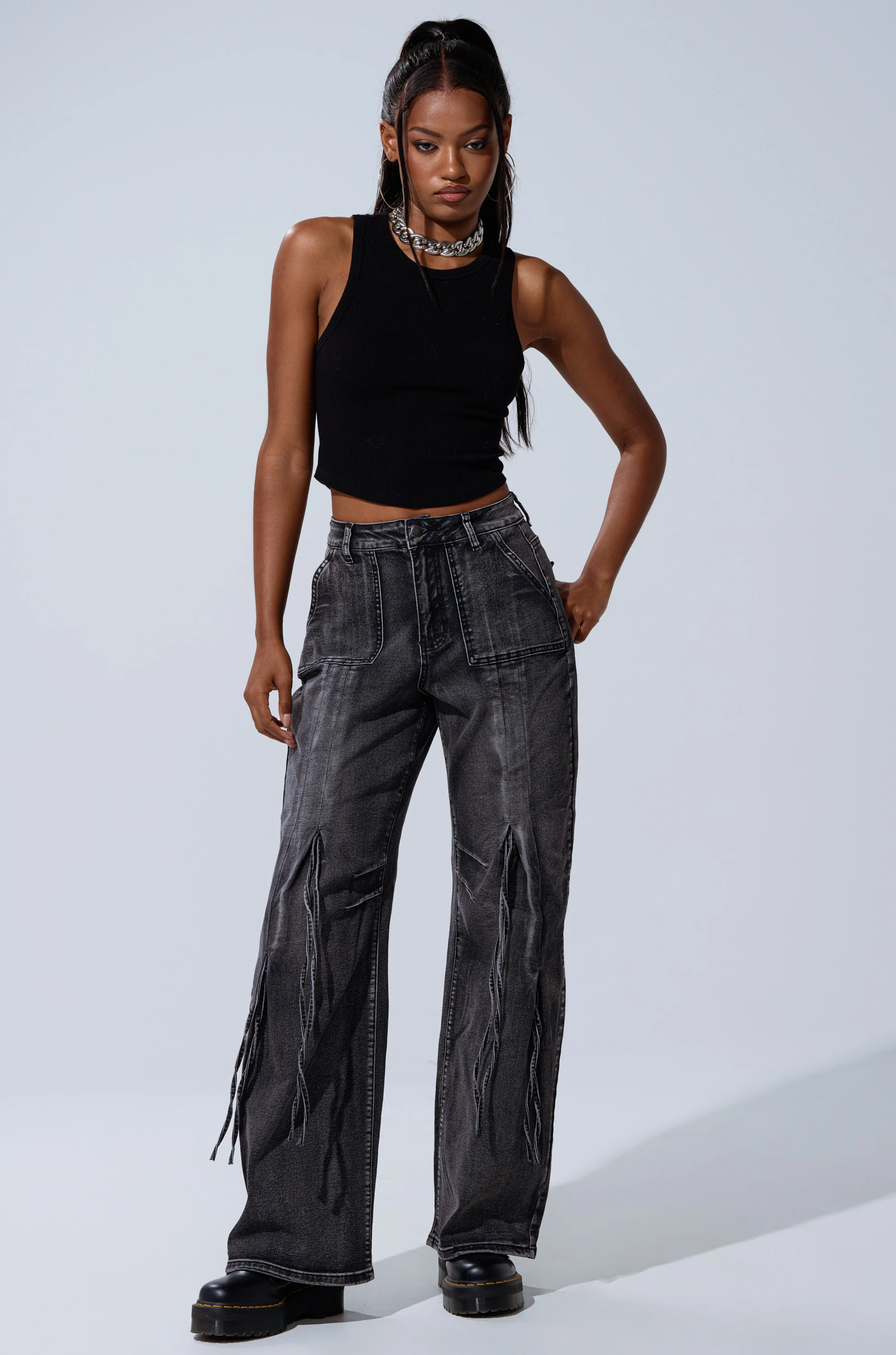 TELL ME ABOUT IT TIE UP DENIM - Image 6
