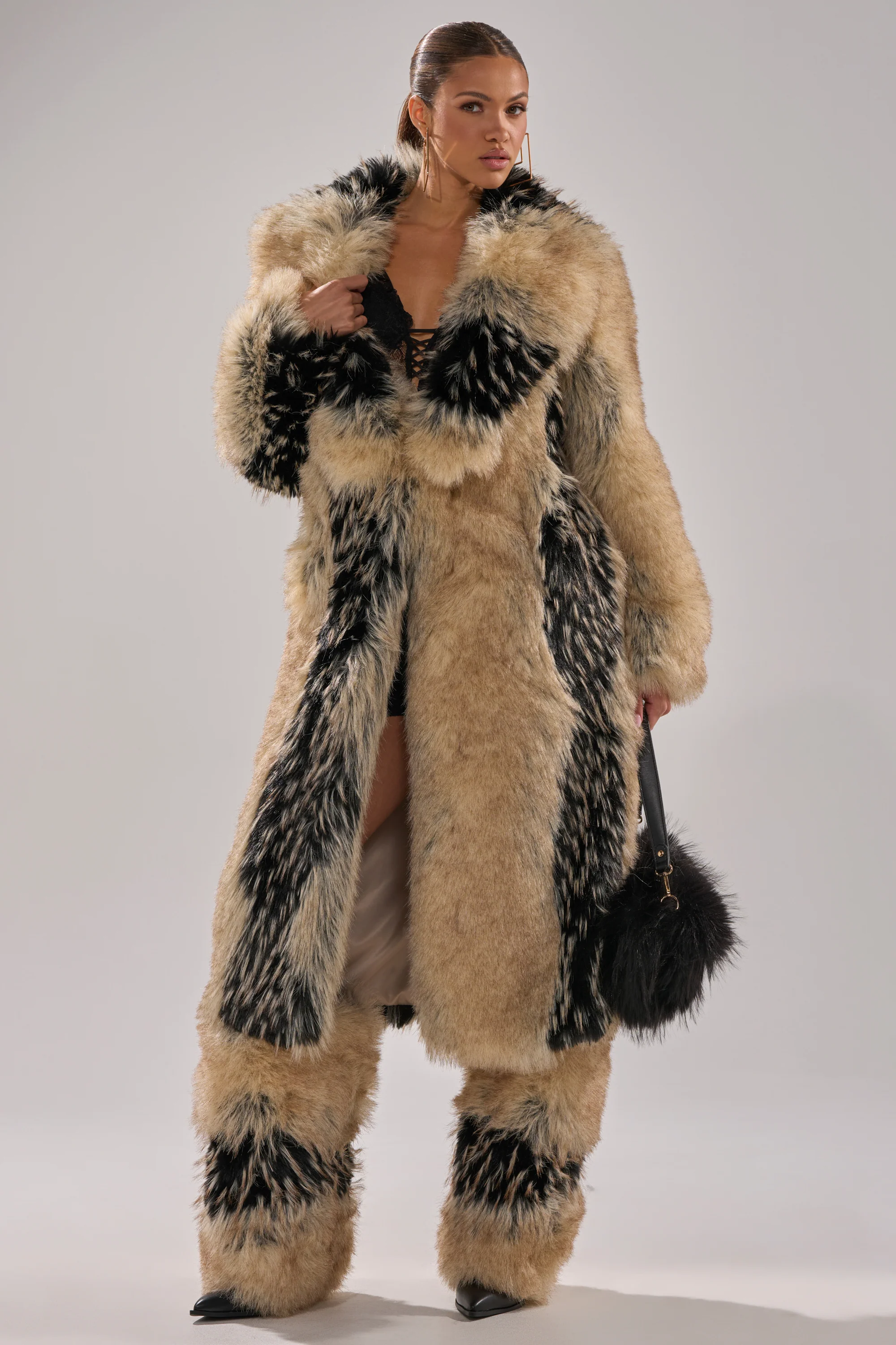 TELLURIDE FAUX FUR IN TAN - Image 6