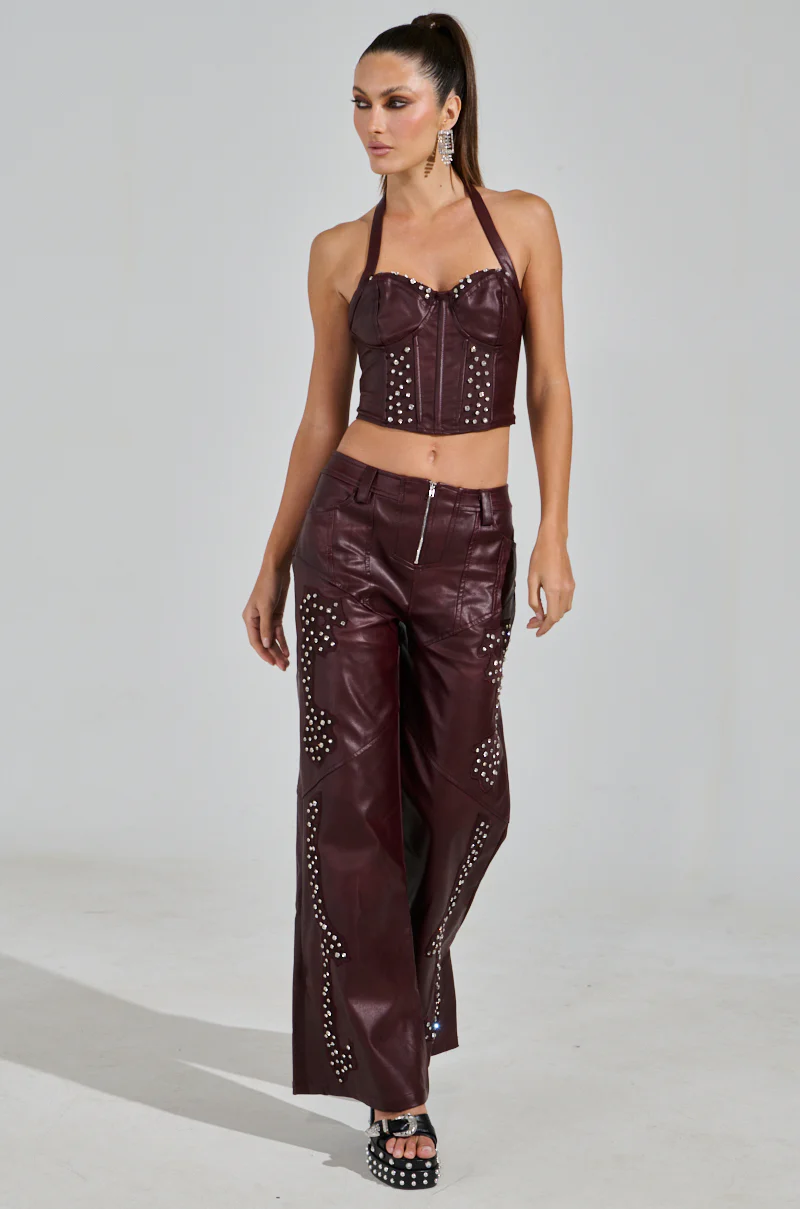 TEMPTATION'S BEST FRIEND CORSET IN BURGUNDY - Image 7