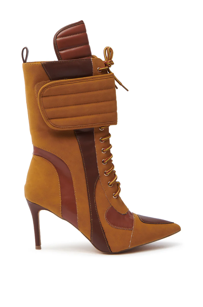 TESS CAMEL STILETTO BOOTIE - Image 4
