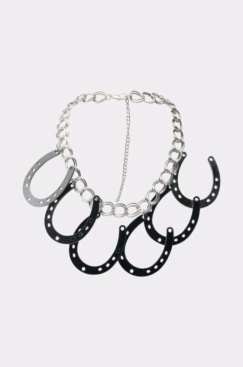 TEST MY LUCK HORSESHOE NECKLACE