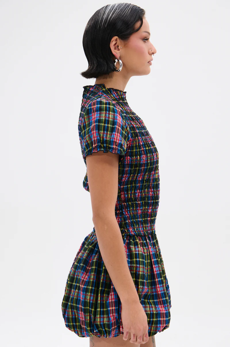 THAT GIRL PLAID MINI DRESS - Image 3