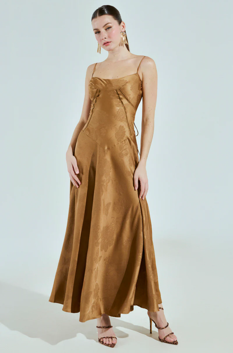 THAT GIRL SATIN MAXI DRESS - Image 2