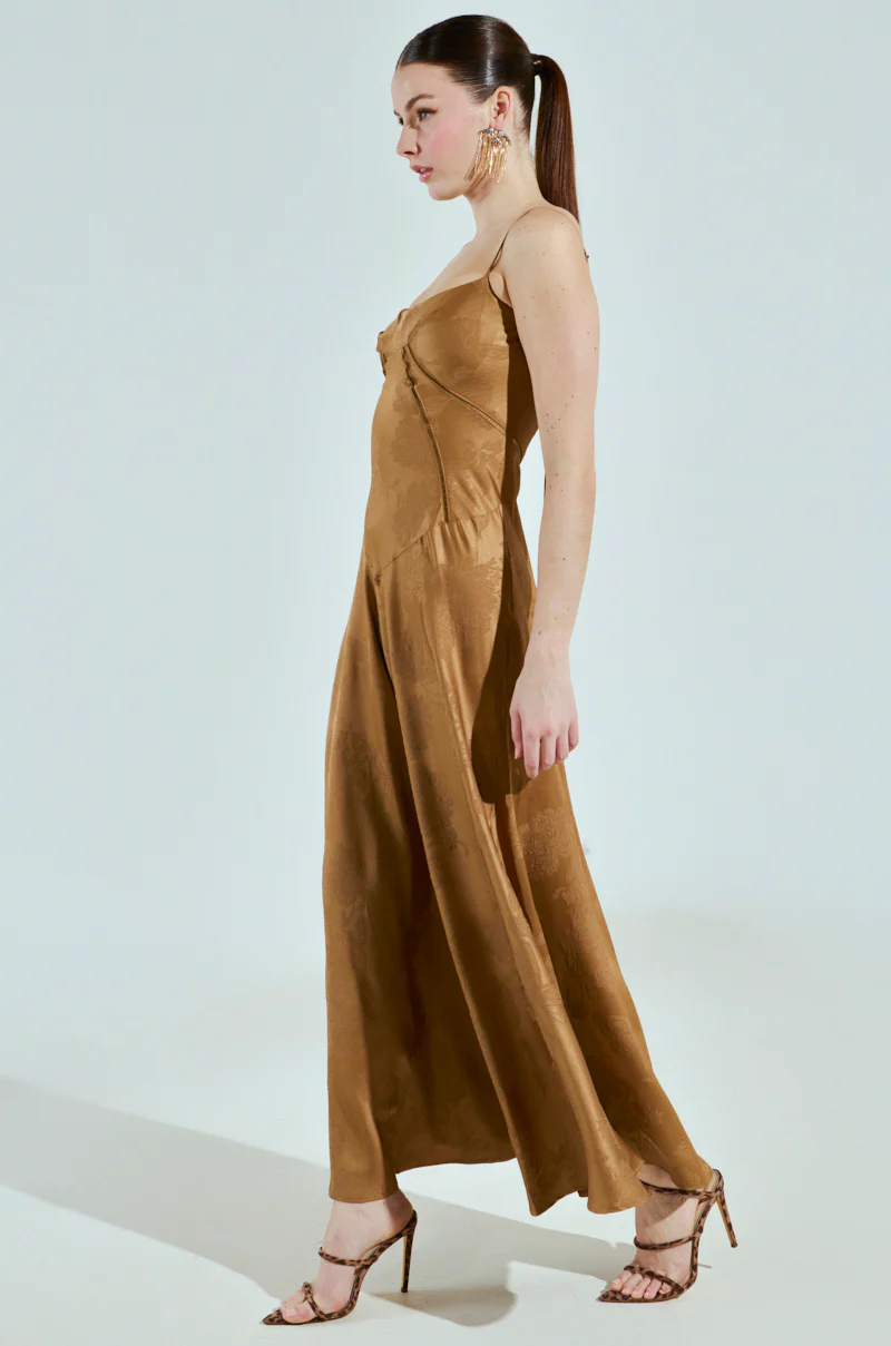 THAT GIRL SATIN MAXI DRESS - Image 3