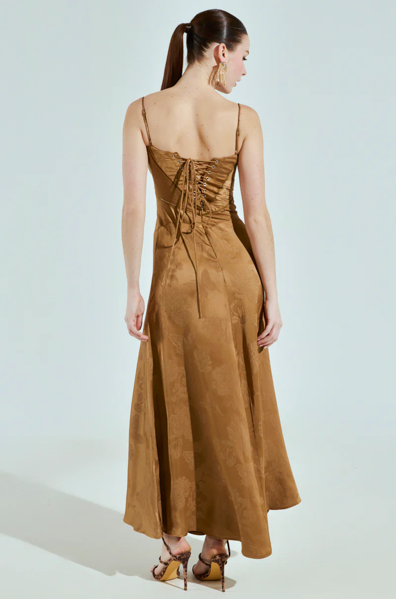 THAT GIRL SATIN MAXI DRESS - Image 4