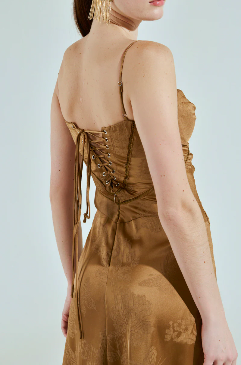 THAT GIRL SATIN MAXI DRESS - Image 5
