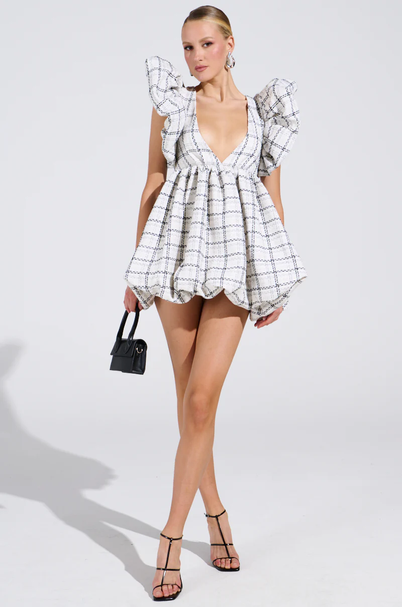 THAT GIRL TWEED MINI DRESS - Image 7